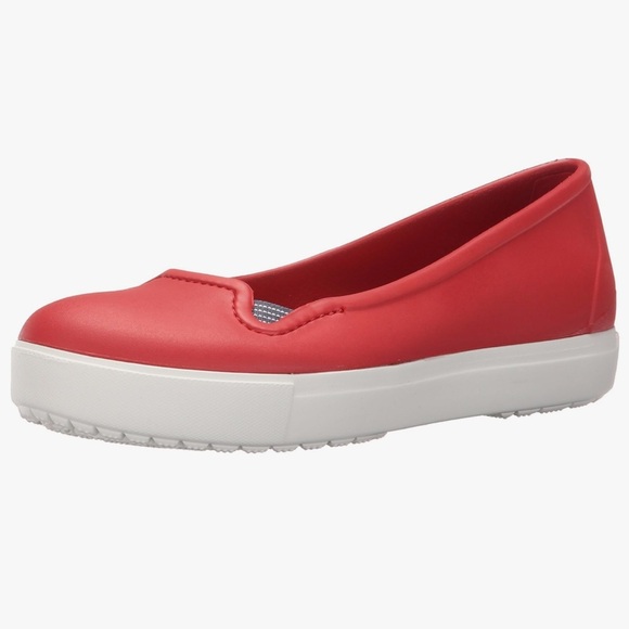 NWT Crocs Citilane Flats In Flame/White - Picture 1 of 11